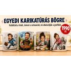 Egyedi karikatúrás bögre
