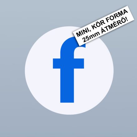 Facebook KEREK, MINI MÉRETŰ oldalmegosztó kártya (25mm átmérő)