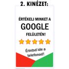 Google értékelésgyűjtő kártya