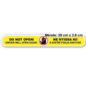 Ne nyissa ki / Do not open - matrica