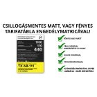 Taxi tarifatábla ENGEDÉLYMATRICÁVAL - tapadókorongos