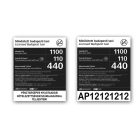 Taxi tarifatábla - tapadókorongos