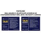 JANUÁR 1-TŐL ELSŐ AJTÓBA Taxi utasinformáció (angol és magyar)