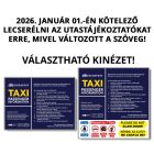 JANUÁR 1-TŐL HÁTRA utastájékoztató (angol) - fejtámlára