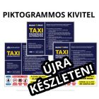 CSOMAG JANUÁR 1-TŐL - PIKTOGRAMMOS utastájékoztatók taxiba 3db