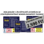 CSOMAG JANUÁR 1-TŐL - utastájékoztatók taxiba 3db