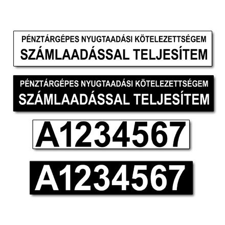AP szám matrica (több variáció)