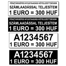 AP szám matrica EURO-val (több variáció)